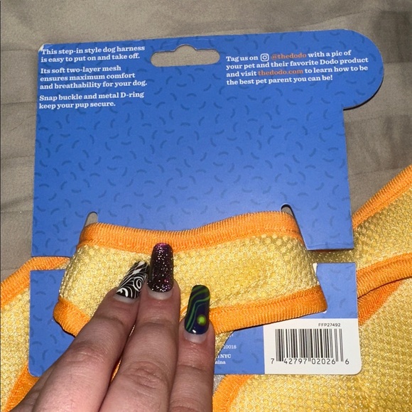 The Dodo Yellow Step-In Dog Harness - Picture 3 of 3